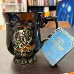 Harry Potter Themed Black Ceramic Slytherin Mug